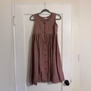 Handmade cotton dress gingham